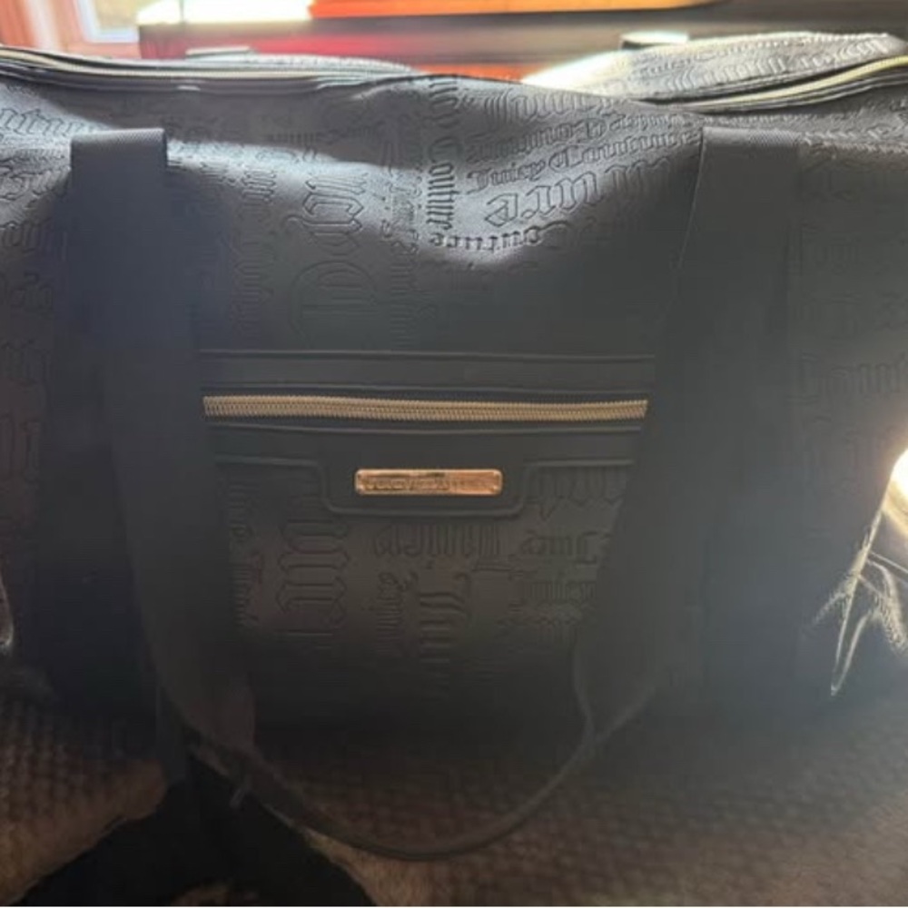Juicy Couture Black and White Logo Tote